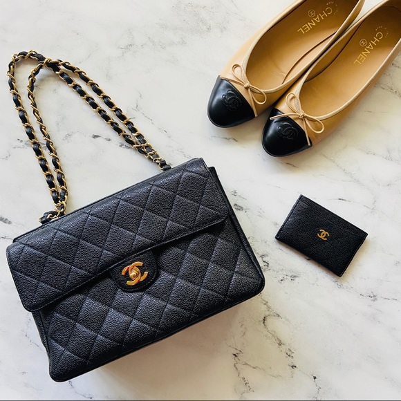 CHANEL Handbags - ❌SOLD❌ CHANEL Black Caviar 💎 Jumbo Flap Bag Zip